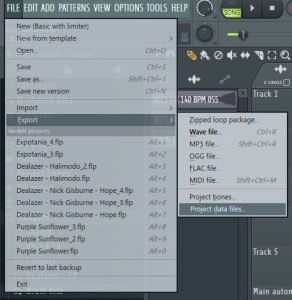 Saving Your Project in FL Studio